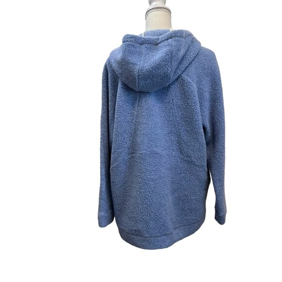 Lululemon So Sherpa Lunar Eclipse Periwinkle Blue Full Zip Hooded Jacket Size 12 - Picture 5 of 15